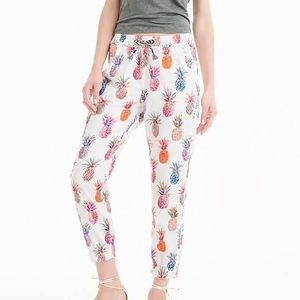 J.Crew Pineapple Print Jogger
